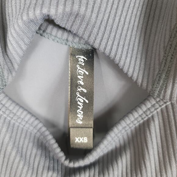 For Love & Lemons Chloe Midnight Blue Ribbed One Piece Workout Jumpsuit XXS NWT - Picture 5 of 7